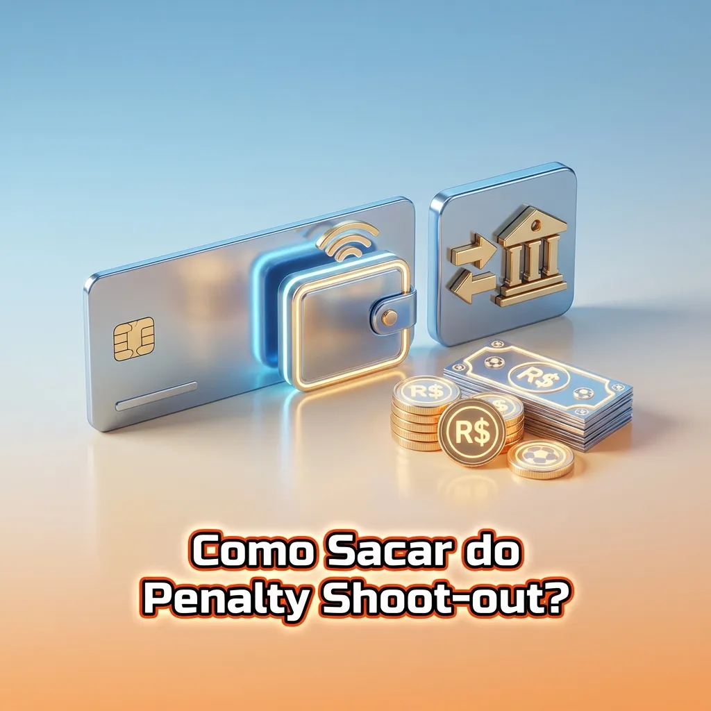 Penalty Shoot-out withdrawal interface showing cashout menu with Pix payment option and verification steps